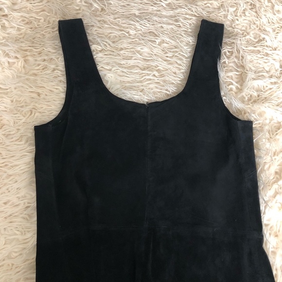 Retro style suede shift dress - Picture 3 of 6